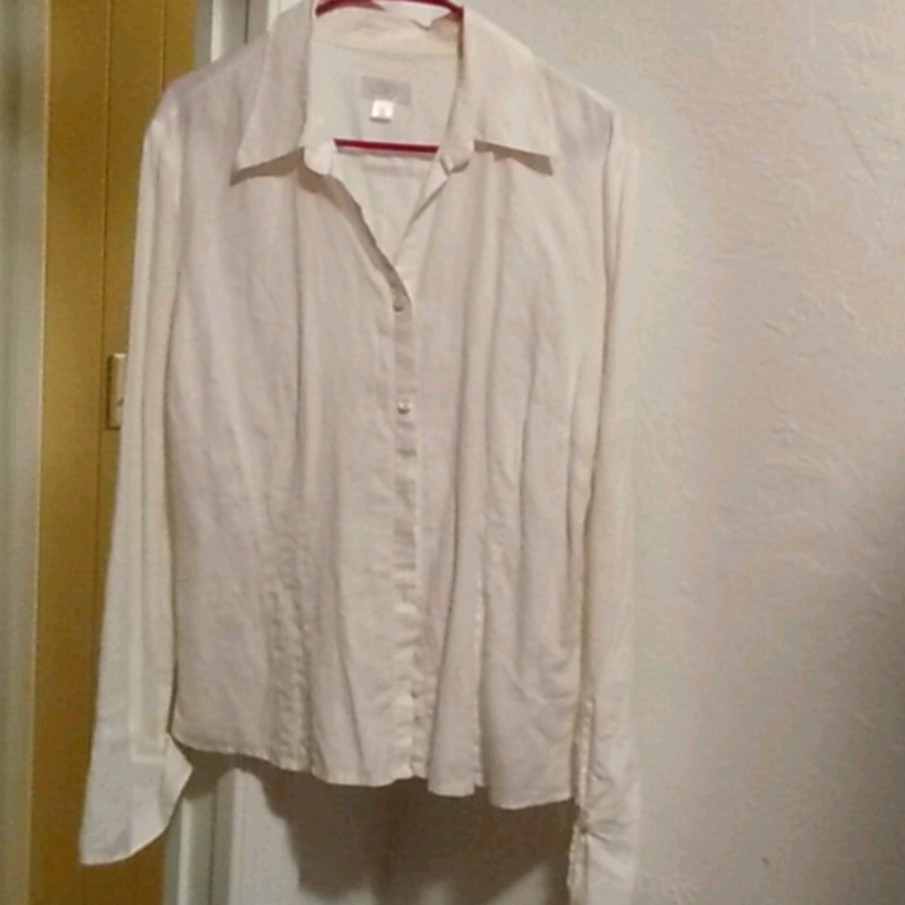 White linen blouse